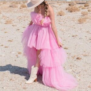 kikiriki pink miss majesty tulle dress